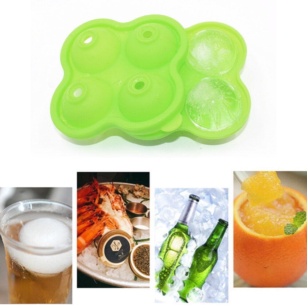 Four-format silicone ice hockey mold