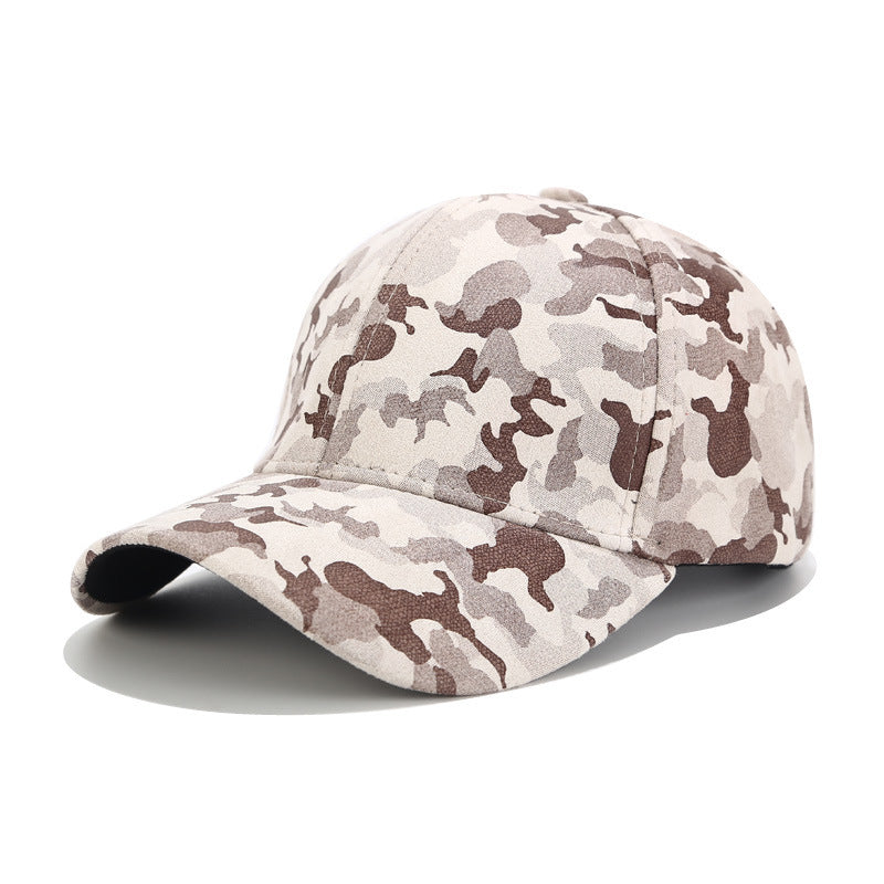 Fashion Simple Suede Camouflage Baseball Cap