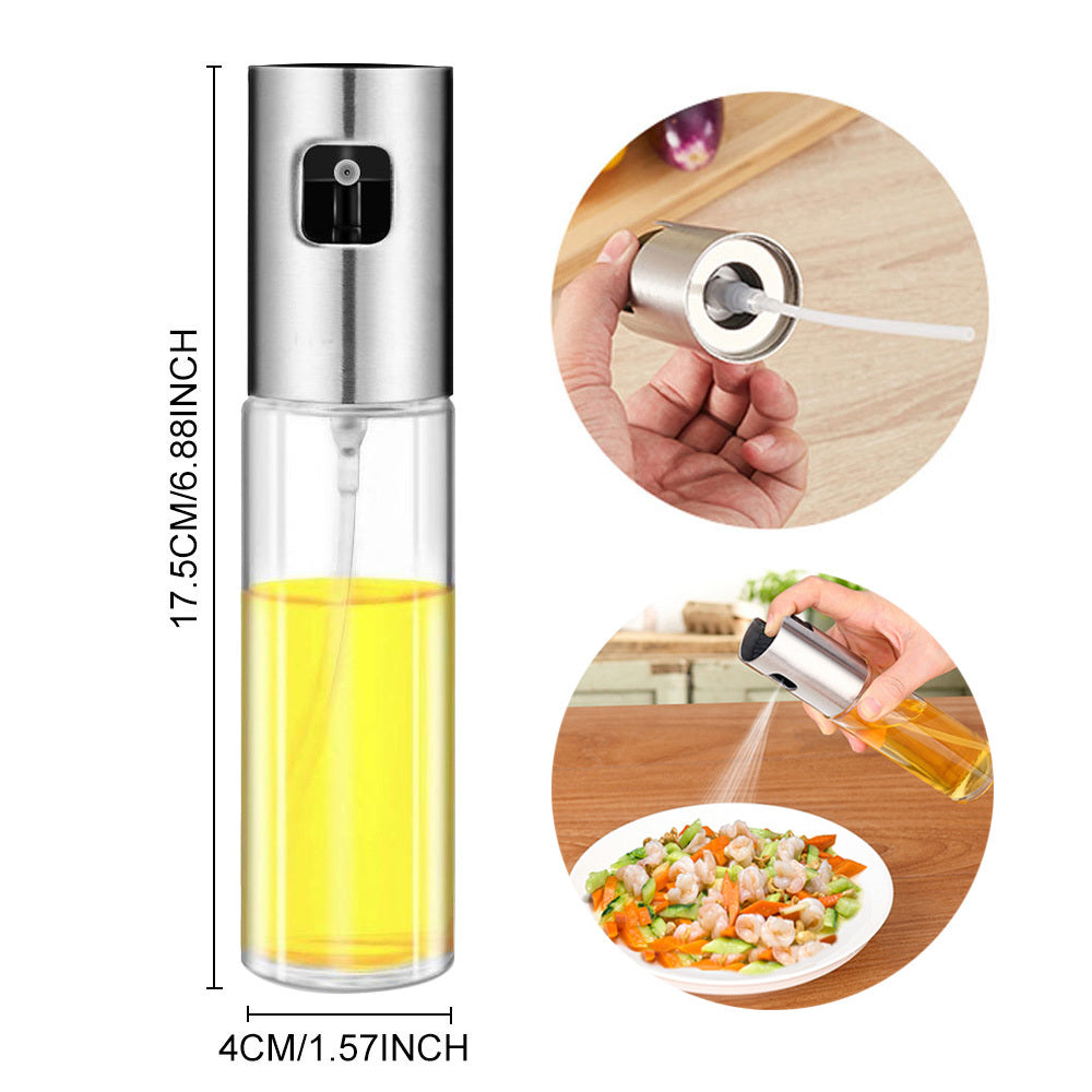 Glass oil vinegar spray bottle