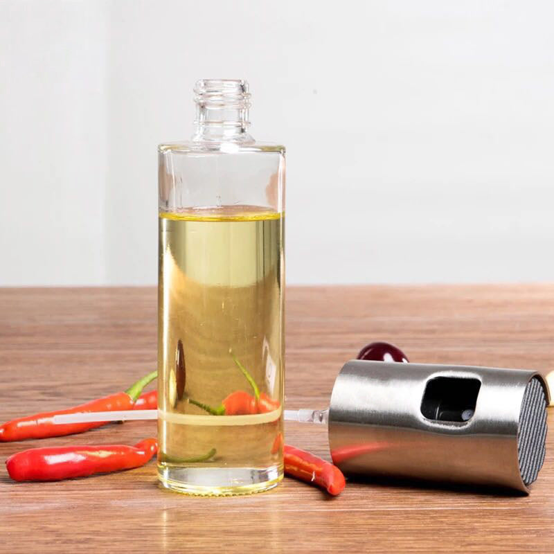 Glass oil vinegar spray bottle