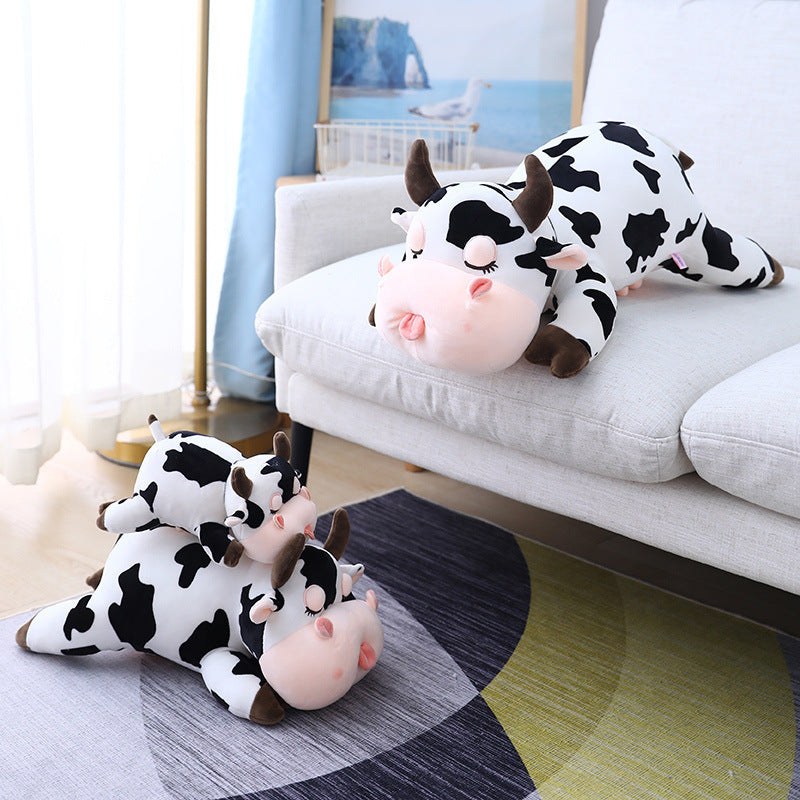 Cow plush pillow