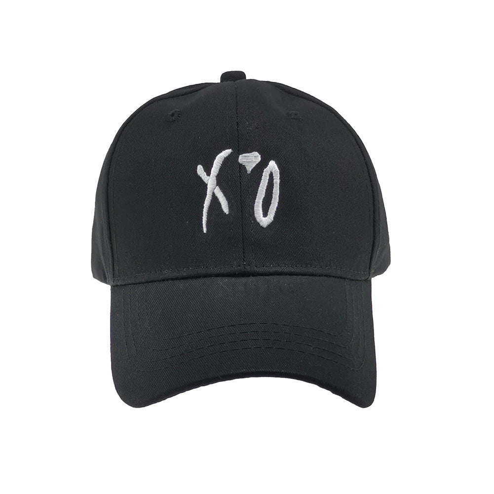 Heart embroidered baseball cap