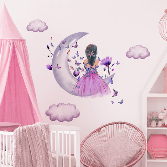 Fashionable Butterfly Wall Sticker Background Wall