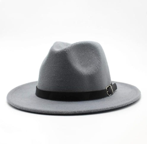 Wool jazz hat, men's and women's couple, hat, flat hat