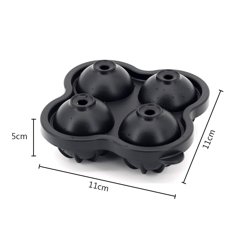 Four-format silicone ice hockey mold