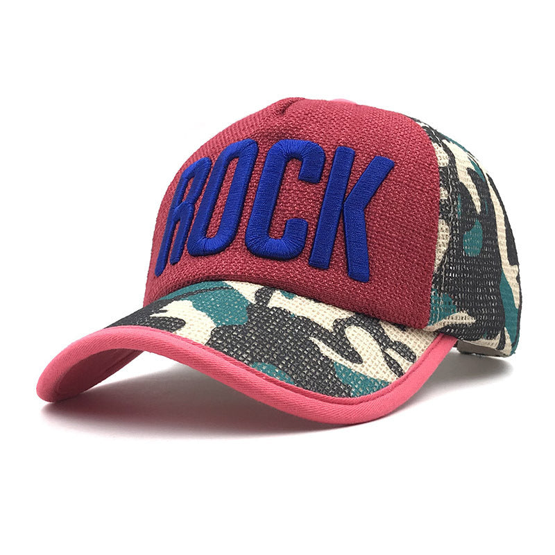 ROCK outdoor shading color baseball cap