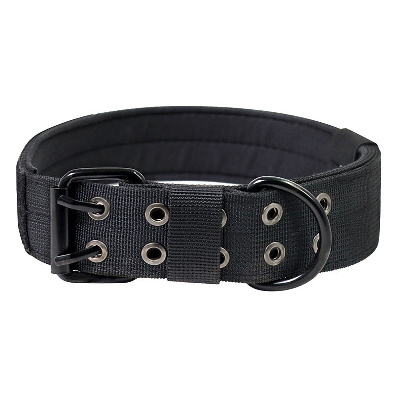 OneTigris Military Adjustable Dog Collar With Metal D Ring & Buckle