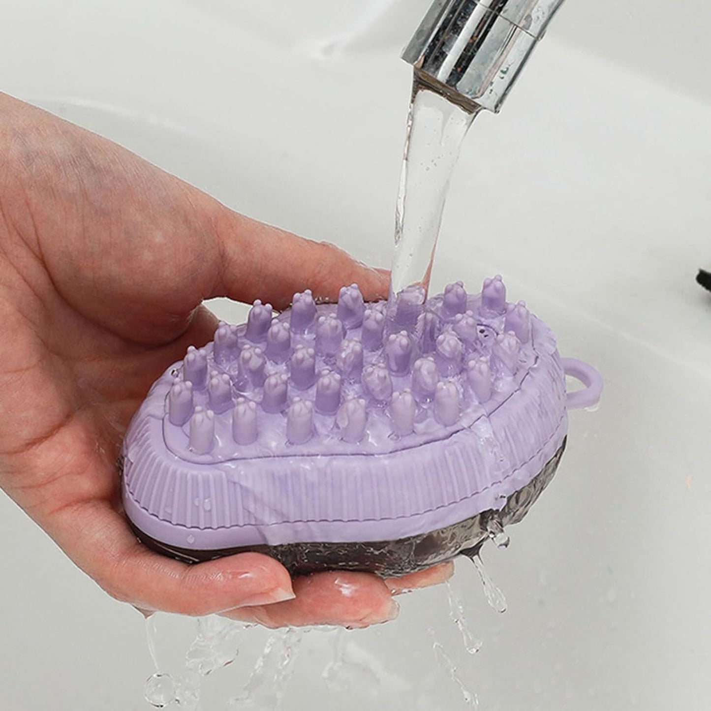 Silicone For Bath Dog Washing Massage Dog Bath Brush With Soap Dispenser Pet Shampoo Brush Dog Grooming Brush