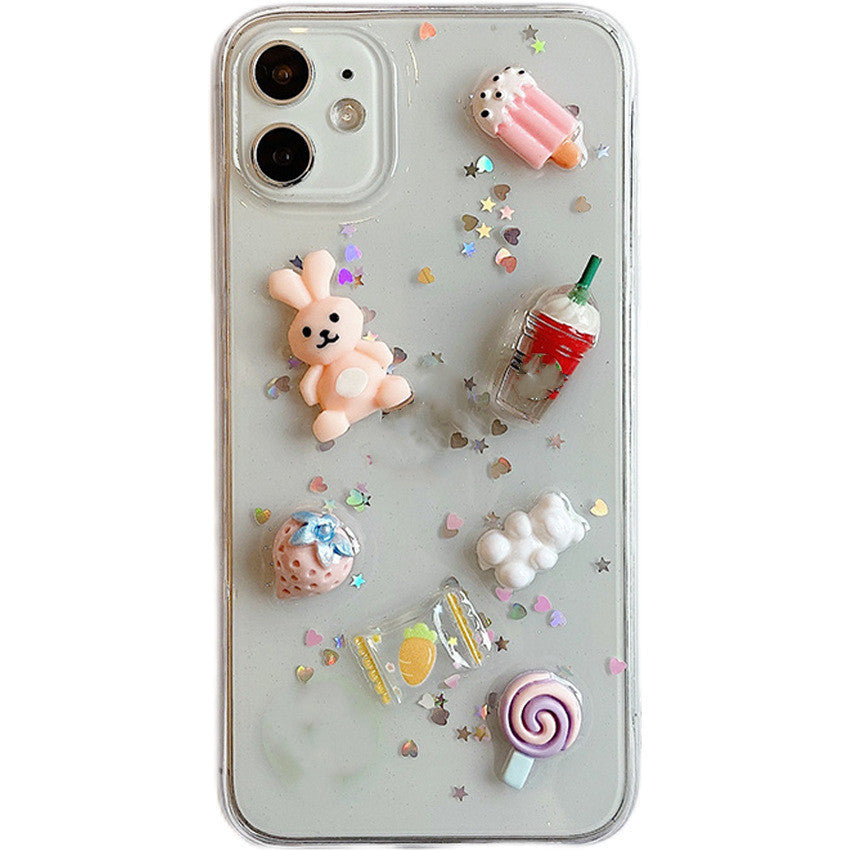 Ice Cream Bunny Jewelry Epoxy Phone Case