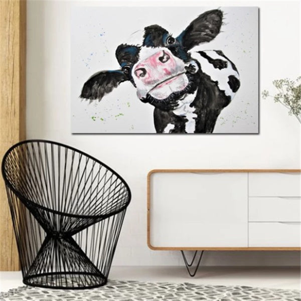 Cow canvas painting