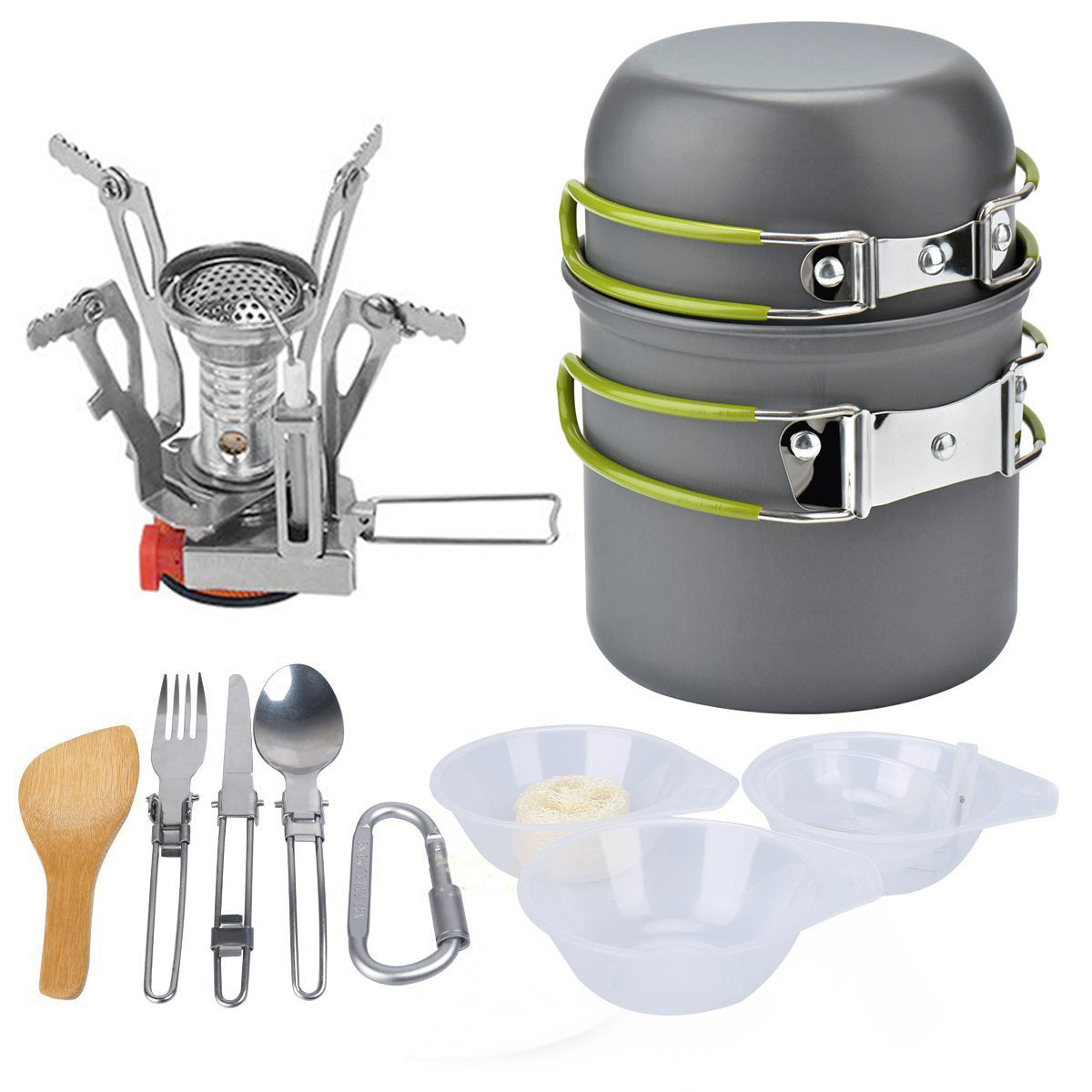 Portable camping cookware