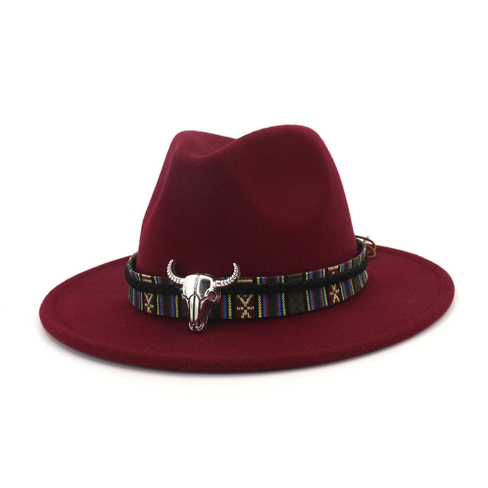 Woolen jazz top hat for ladies