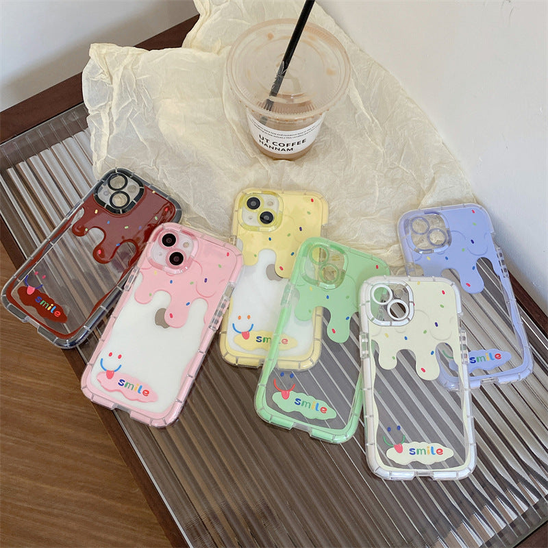 Colorful Melting Ice Cream Soft Phone Case