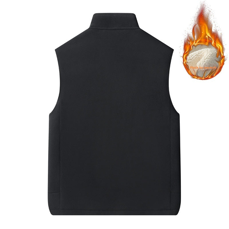 Spring And Autumn Lambswool Vest Men's Thermal Vest