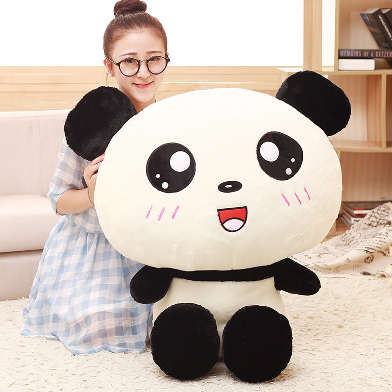 70cm Kawaii Big Head Panda Plush Toys Stuffed Soft Animal Pillow Cute Bear Gift for Children Kids Baby Girls Birthday Gift