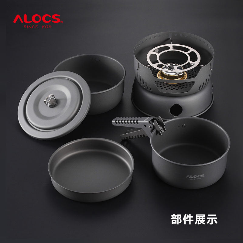 Alocs Camping Cookware set