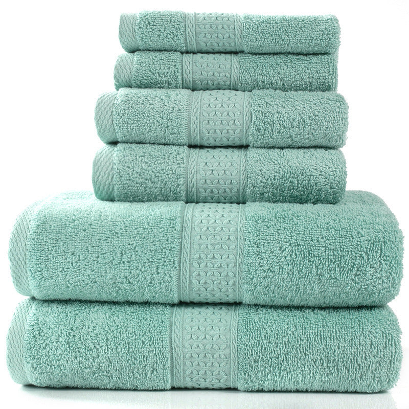 Cotton absorbent towel set of 3 pieces and 6 pieces