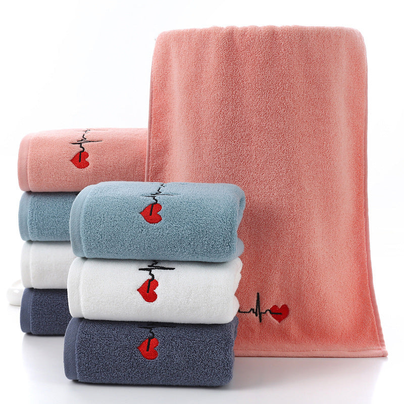 Thickened Absorbent Cotton Embroidered Towel