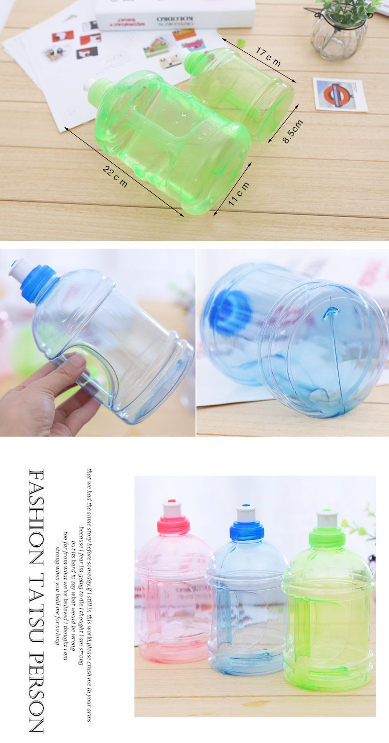 Sports Kettle Plastic Cup Bottle Student Water Cup Portable Handle Bucket With Handle Tumbler