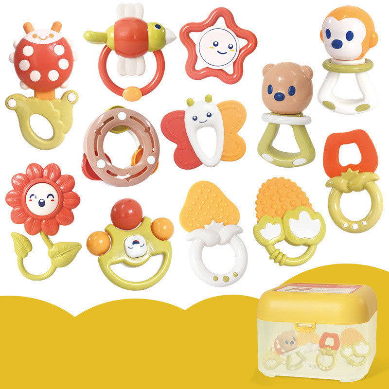 Baby Rattle Plastic Toy Gift Box Set