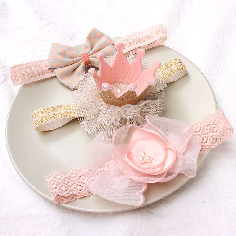 Baby Girl Baby Cute Bow Hair Band Gift Set