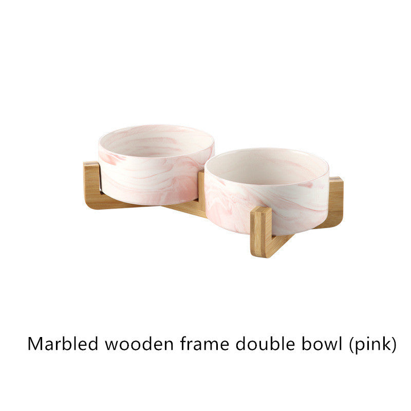 Marbled bamboo tableware