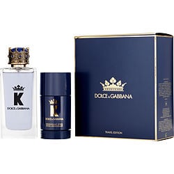 DOLCE & GABBANA K Eau De Toilette Spray 3.3 oz & Deodorant Stick 2.6 oz by Dolce & Gabbana