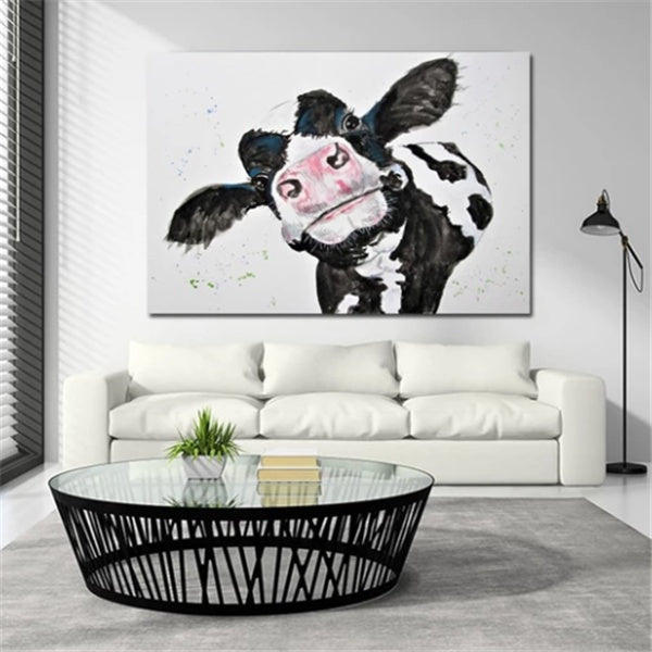 Cow canvas painting