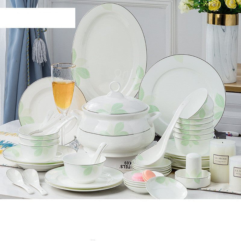 Porcelain Tableware Set Bone China Tableware Bowls And Dishes Household