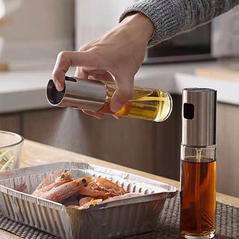 Glass oil vinegar spray bottle