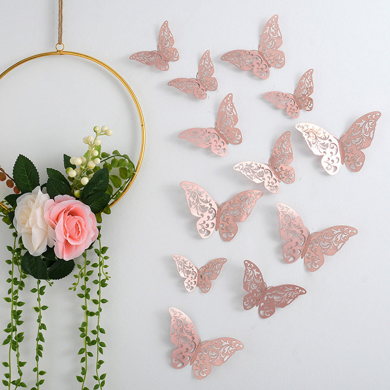 3d Three-dimensional Butterfly Wall Sticker Wall Decoration Sticker