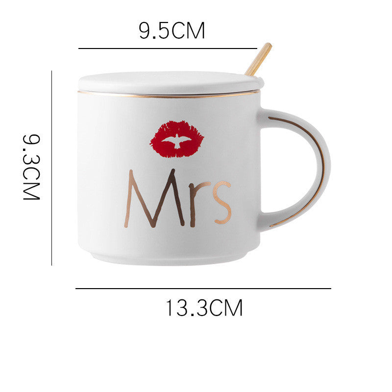 Ceramic Mug Couple Mug - Mr & Mrs Wedding Gift