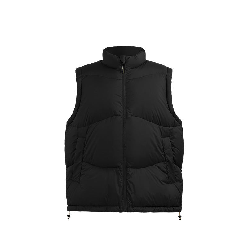 Thin And Portable Puff Down Vest White Duck Down Warm Vest Coat