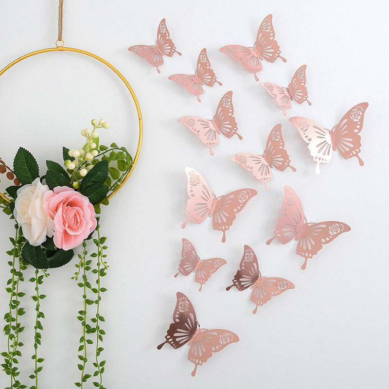 3d Three-dimensional Butterfly Wall Sticker Wall Decoration Sticker