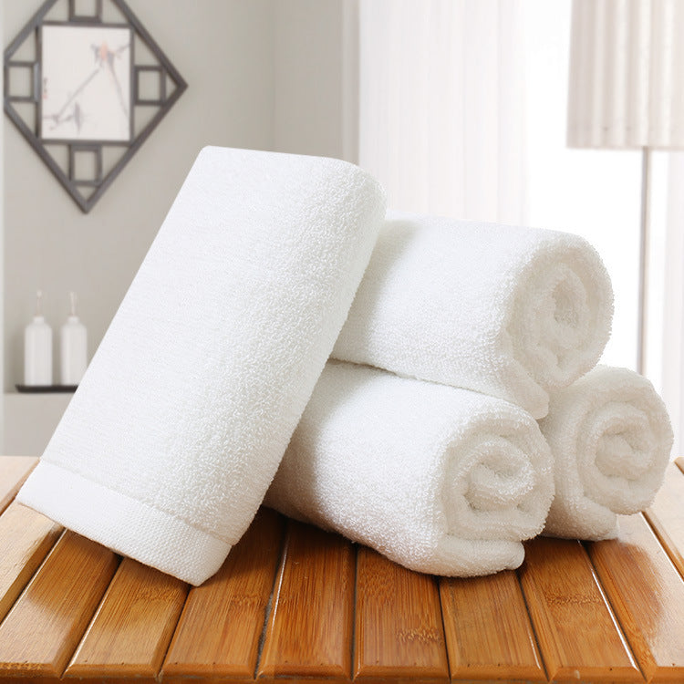 White towel for foot massage, hand towel