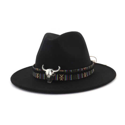 Woolen jazz top hat for ladies