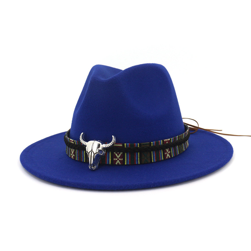 Woolen jazz top hat for ladies