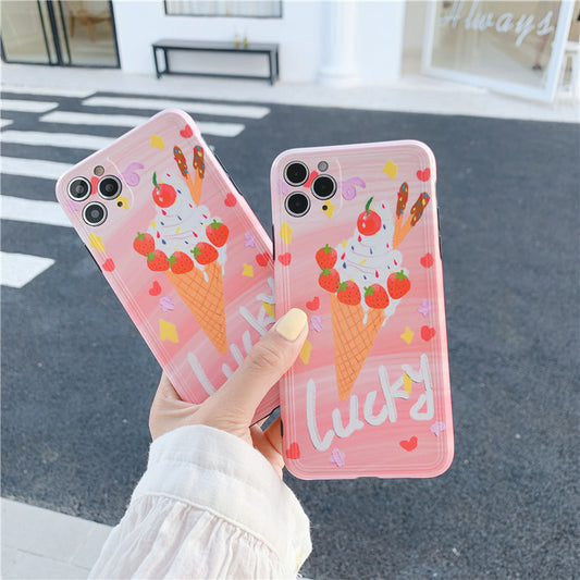 Compatible with Apple , Ice cream all-inclusive silicone phone case