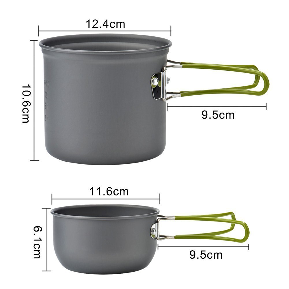 Portable camping cookware