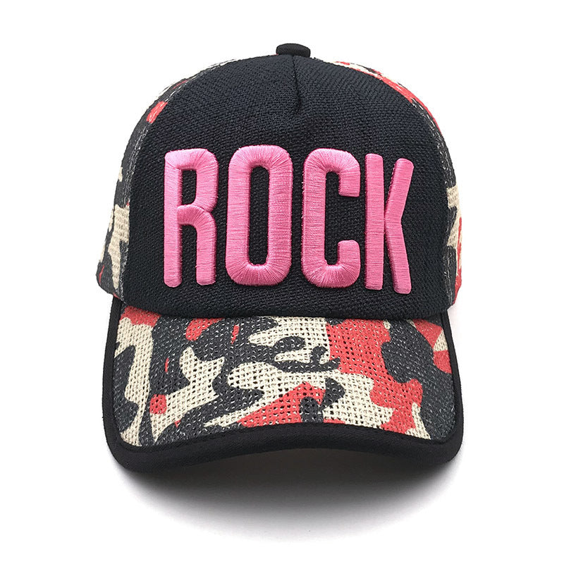 ROCK outdoor shading color baseball cap