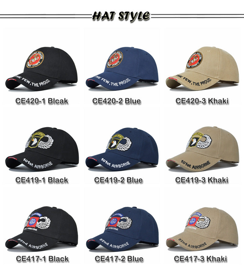 Outdoor embroidery baseball cap