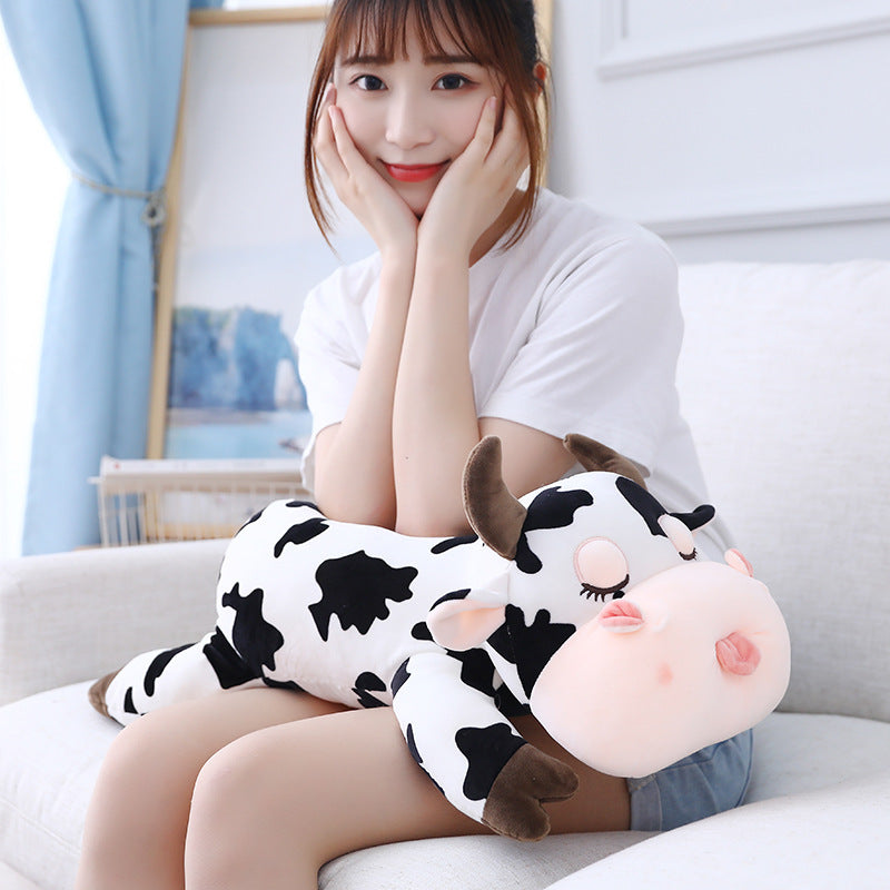 Cow plush pillow