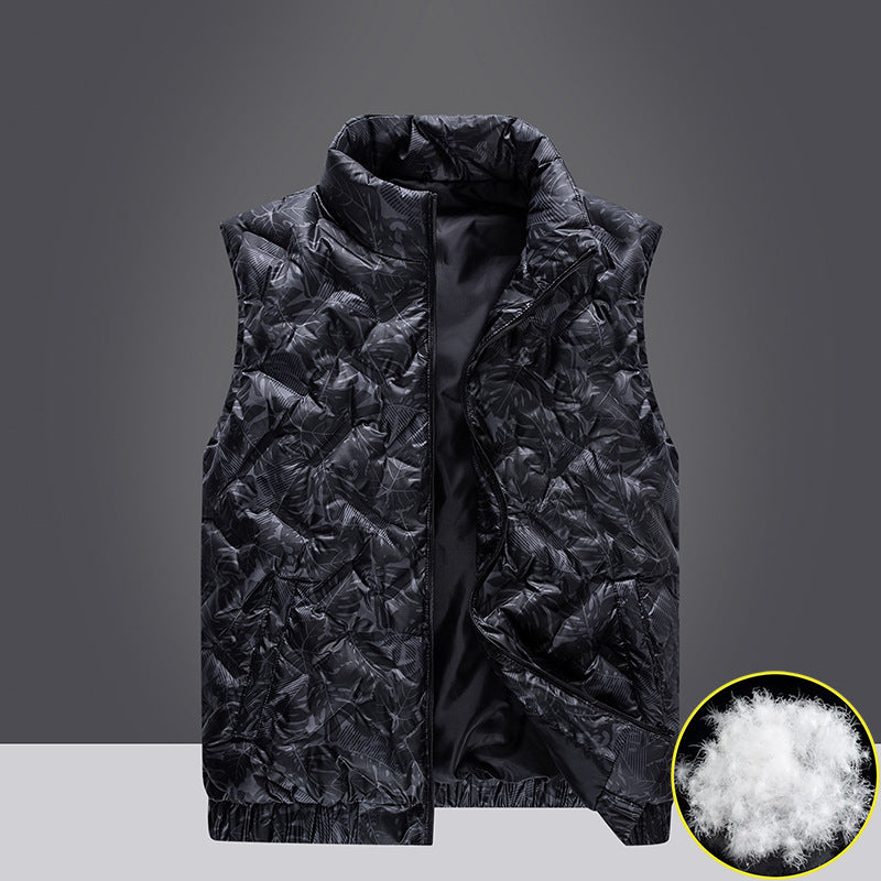 Winter Down Vest Man Short