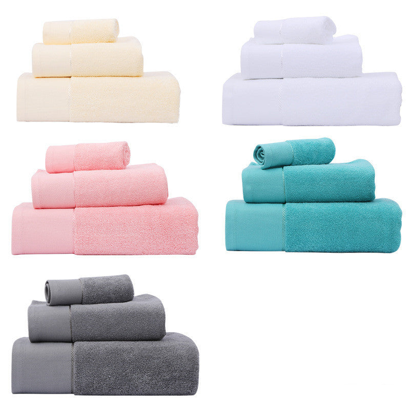 Cotton Towel Bath Towel Three Piece Water Absorbing Gift Towel Bath Towel Set