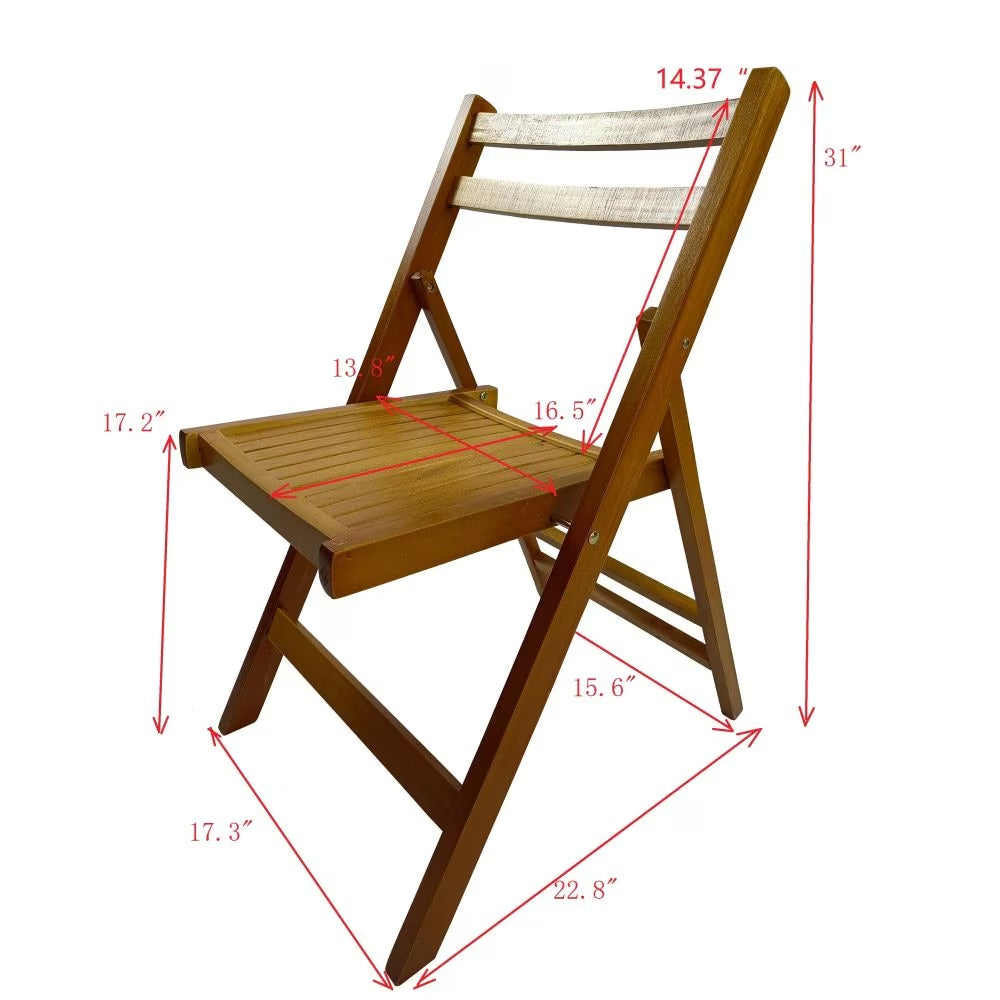 Slatted Wood Foldable Chair