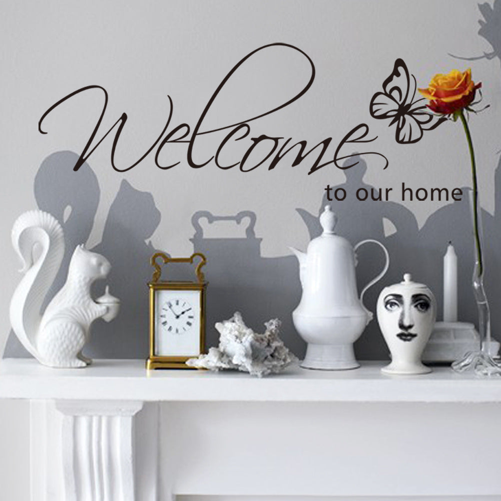 English Butterfly Wall Sticker