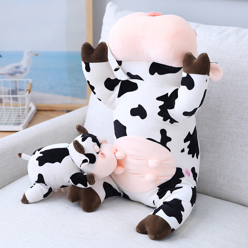 Cow plush pillow