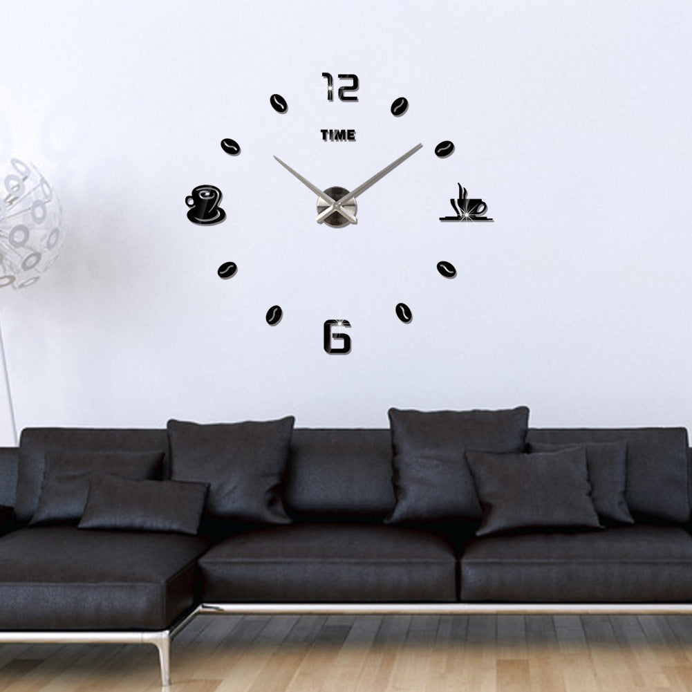 Oversized Mirror Wall Sticker Wall Sticker Clock