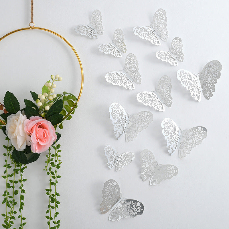 3d Three-dimensional Butterfly Wall Sticker Wall Decoration Sticker