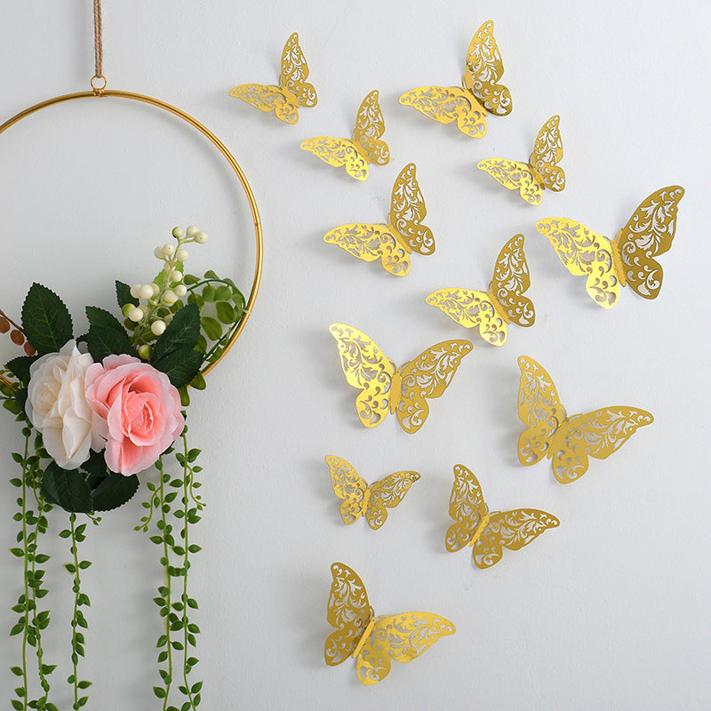 3d Three-dimensional Butterfly Wall Sticker Wall Decoration Sticker